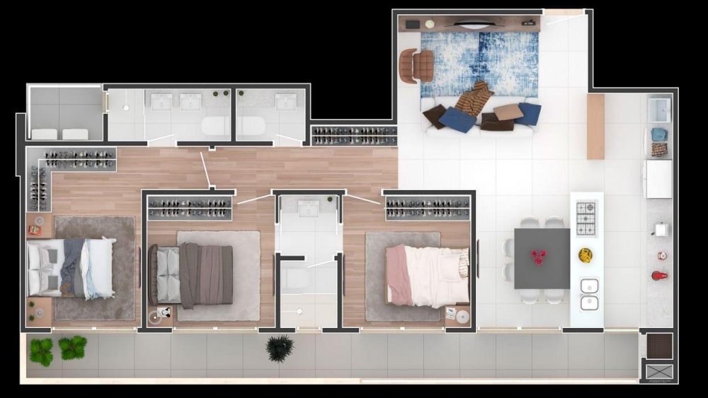 Apartamento de alto padrão à venda em itajaí-sc, 3 quartos, 