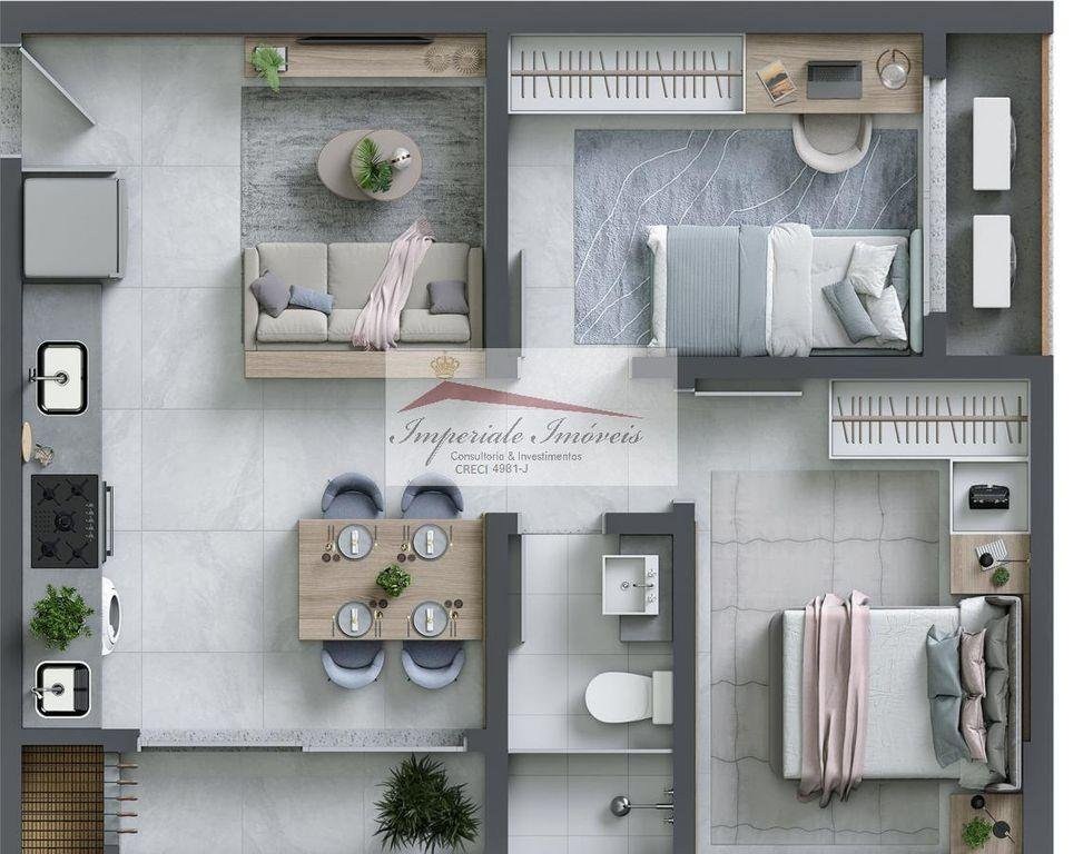 Apartamento à venda em itajaí-sc, dom bosco: 3 quartos, 1 su