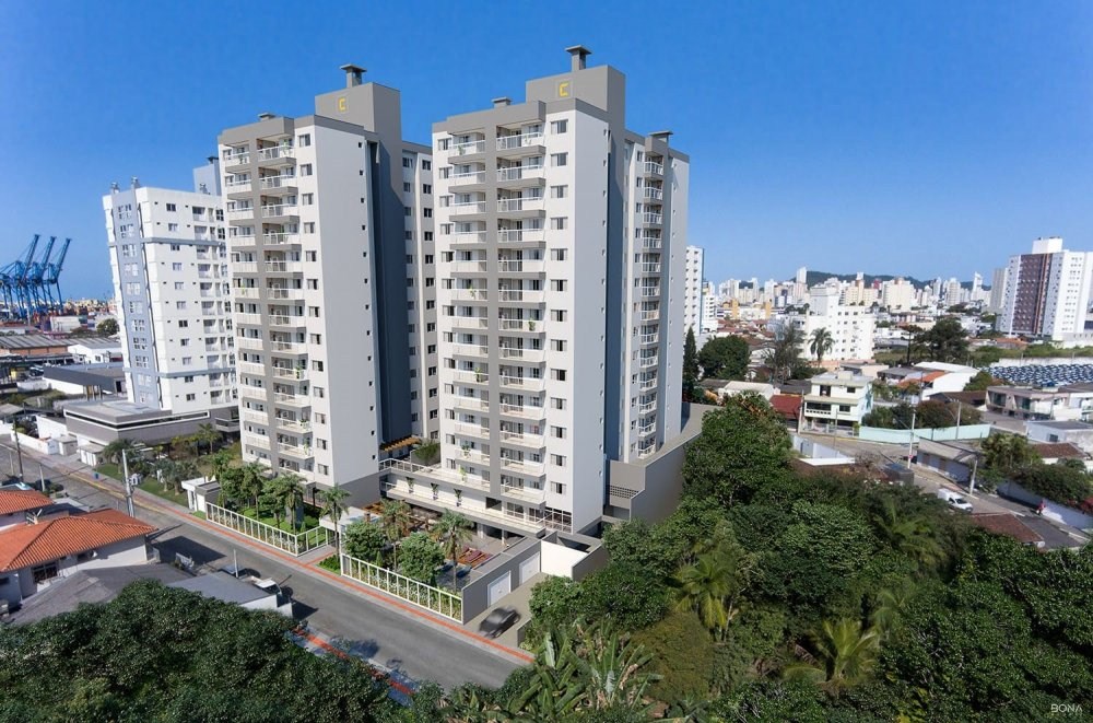 Apartamento à venda em itajaí-sc, são joão: 2 quartos, 1 suí