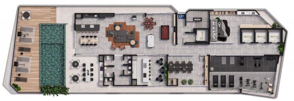 Apartamento à venda no Centro de Itajaí-SC: 2 quartos, 1 suíte, 2 salas, 1 banheiro e 80,94 m² de área.