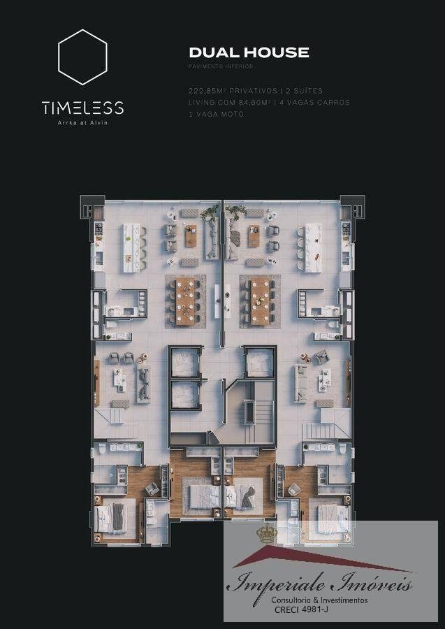 Apartamento de Luxo à venda no Centro de Balneário Camboriú-SC: 4 quartos, 4 suítes, 2 salas, 6 banheiros, 3 vagas, 143m².