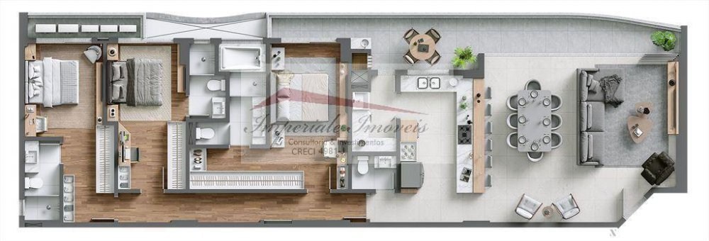 Apartamento de luxo na Praia Brava: 3 quartos, 3 suítes, 2 salas, 5 banheiros, 3 vagas de garagem e 173m². Aproveite!