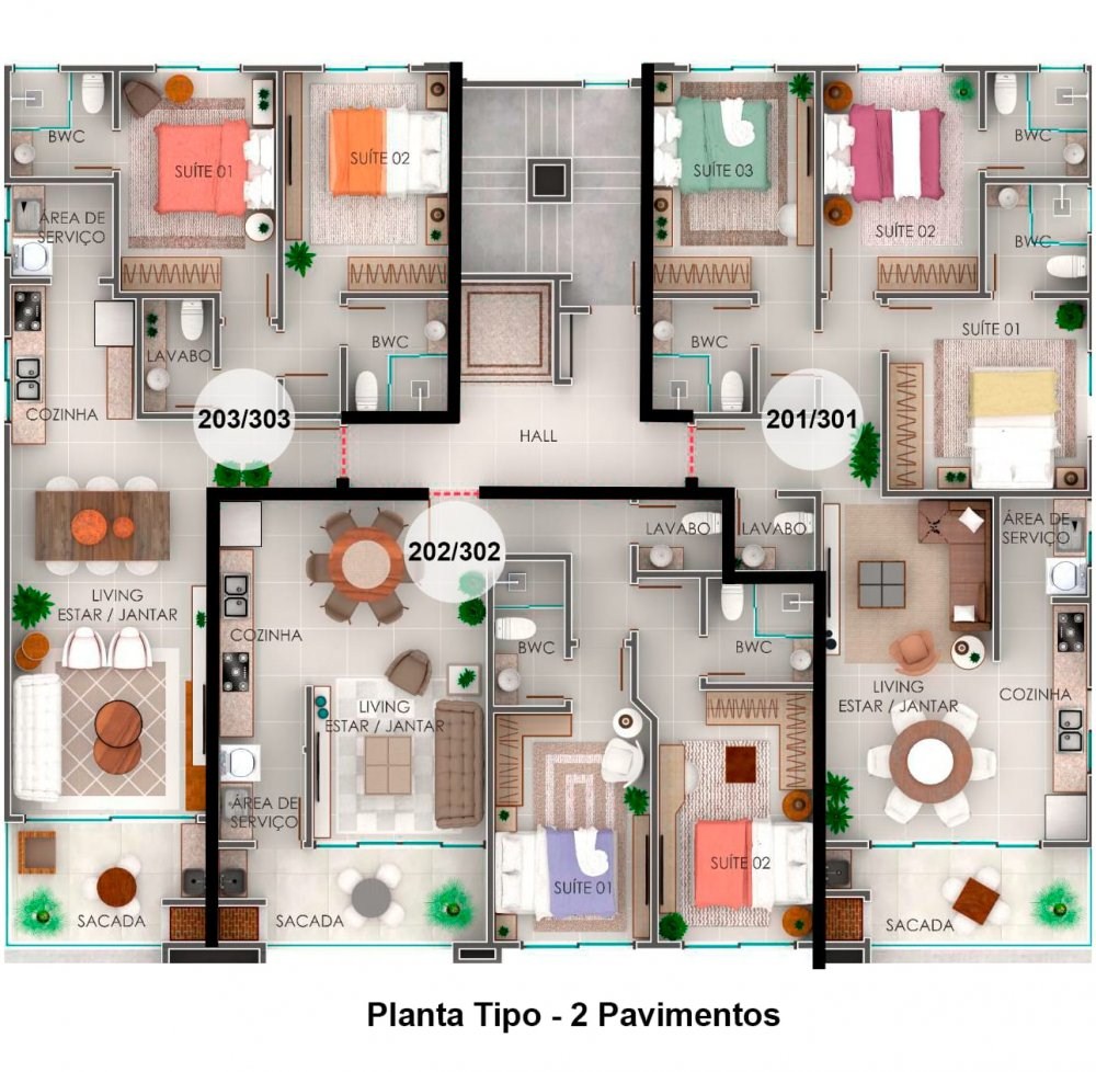 Cobertura de luxo à venda em Bombas, Bombinhas-SC: 4 quartos, 4 suítes, 4 banheiros, 2 vagas de garagem, 198m².