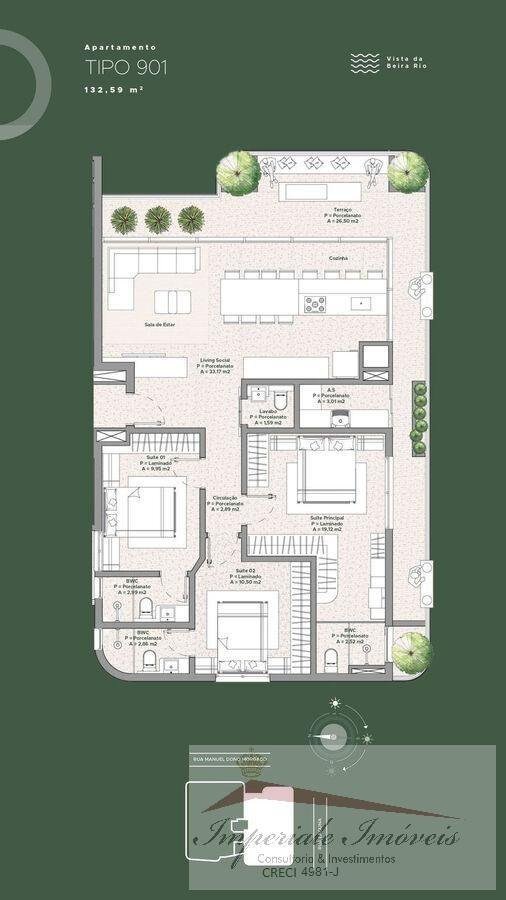 Apartamento à venda em itajaí-sc, bairro fazenda: 3 quartos,