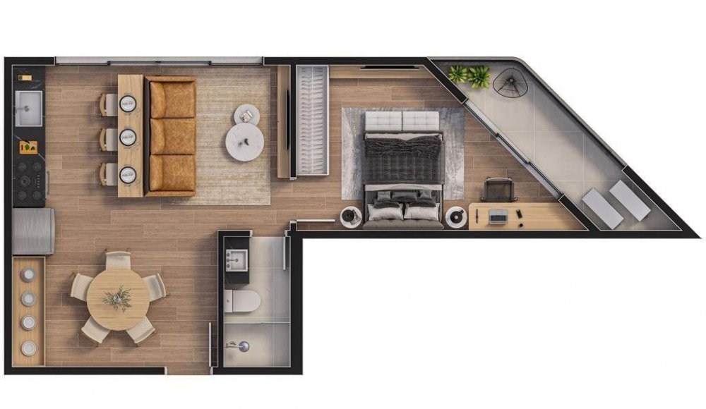 Apartamento à venda no Centro de Itajaí-SC: 2 quartos, 1 suíte, 2 salas, 1 banheiro e 80,94 m² de área.