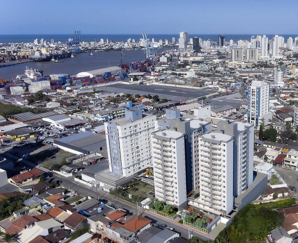 Apartamento à venda em itajaí-sc, são joão: 2 quartos, 1 suí