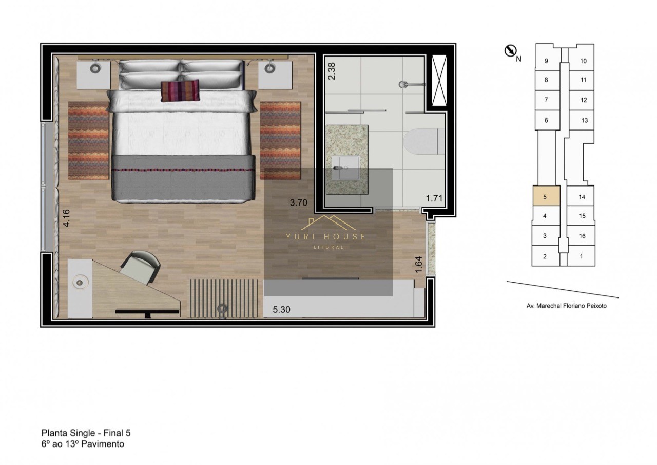 Apartamento, 1 quarto, 25 m² - Foto 14