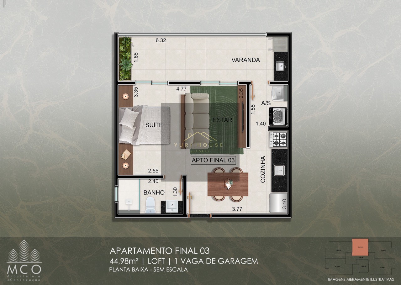 Apartamento, 2 quartos, 63 m² - Foto 6