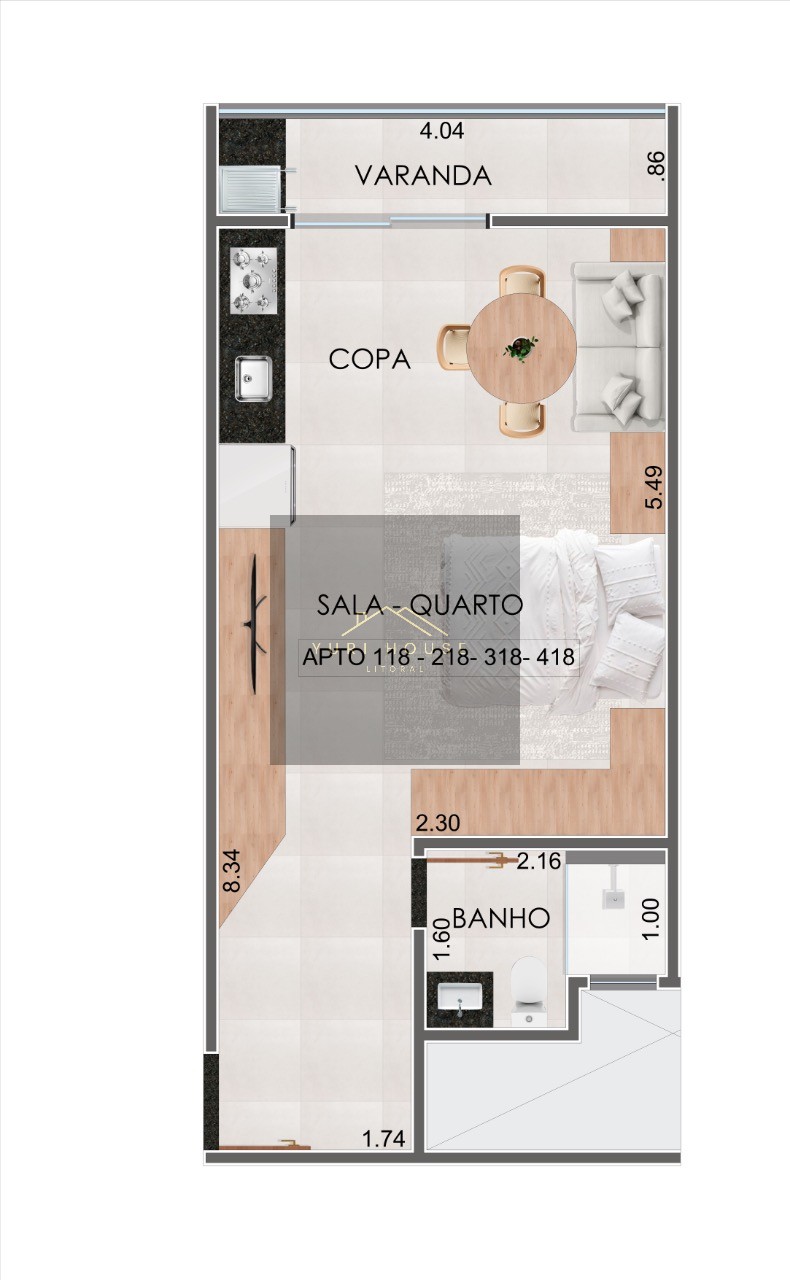 Apartamento, 1 quarto, 35 m² - Foto 42