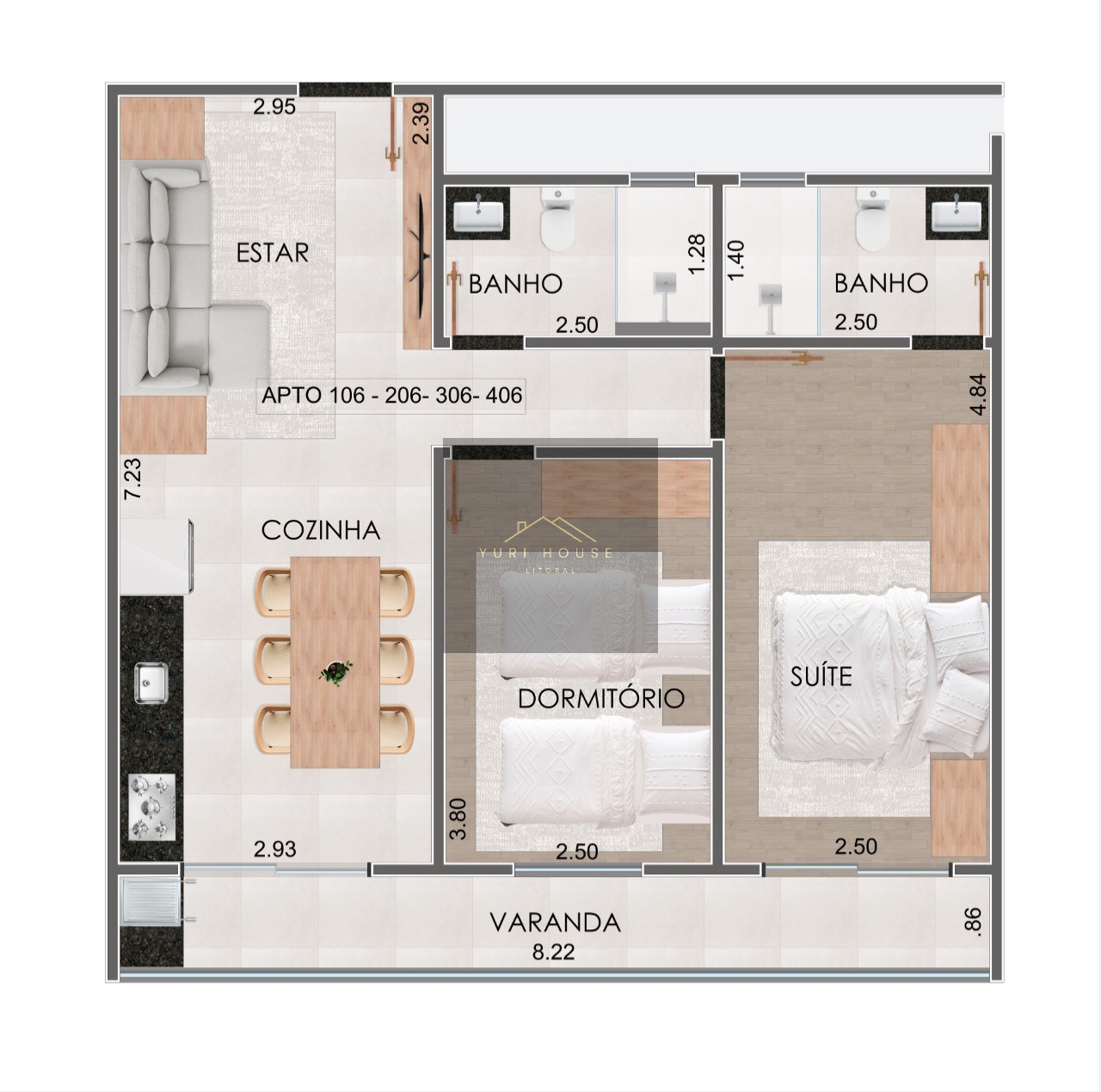 Apartamento, 1 quarto, 35 m² - Foto 22