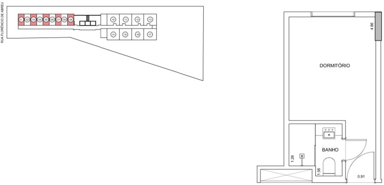 Apartamento, 1 quarto, 14 m² - Foto 13