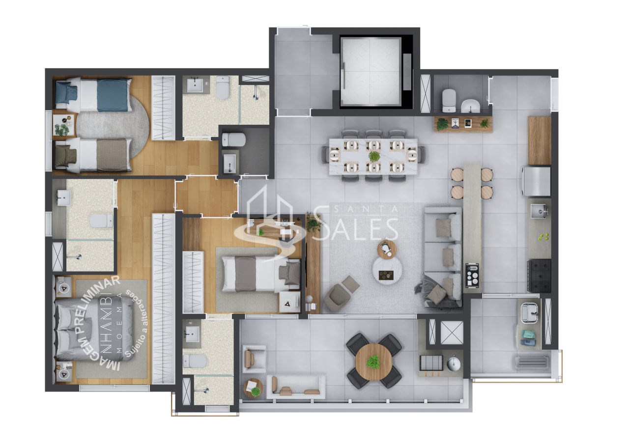 Apartamento, 3 quartos, 111 m² - Foto 8
