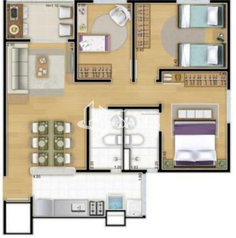 Kitnet-Studio, 65 m² - Foto 18