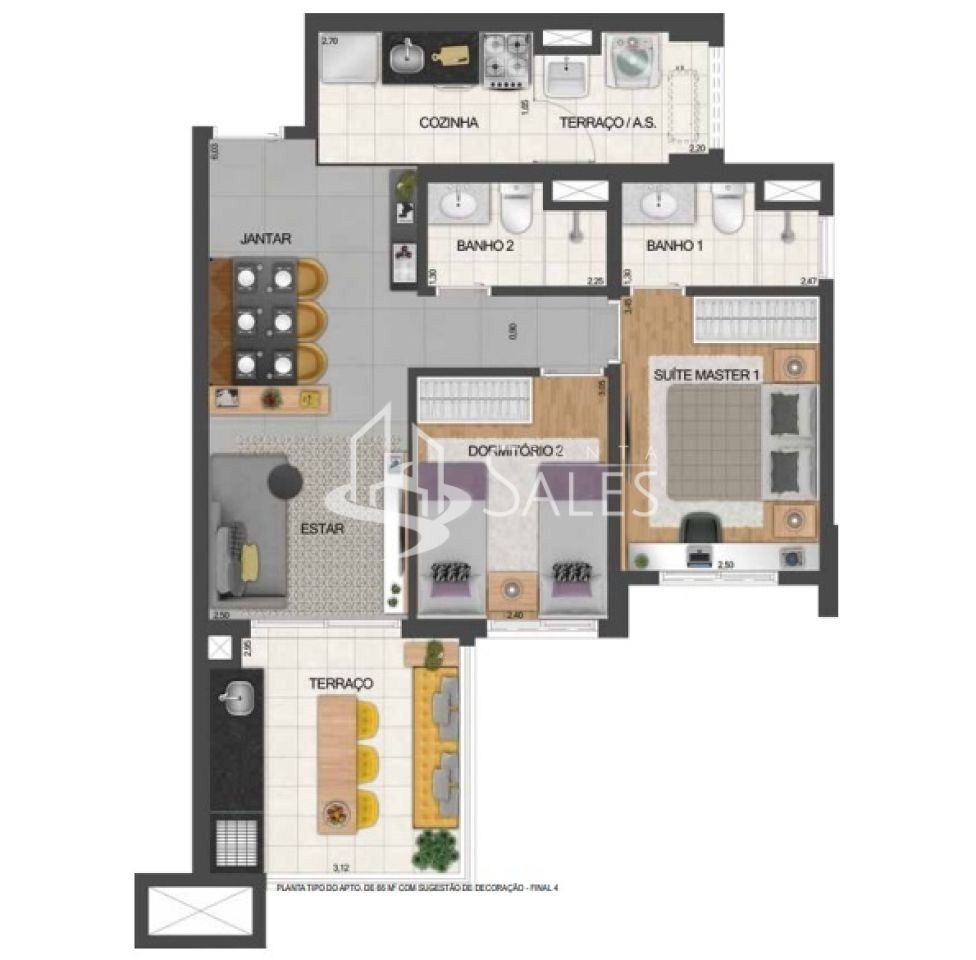 Apartamento, 2 quartos, 80 m² - Foto 13