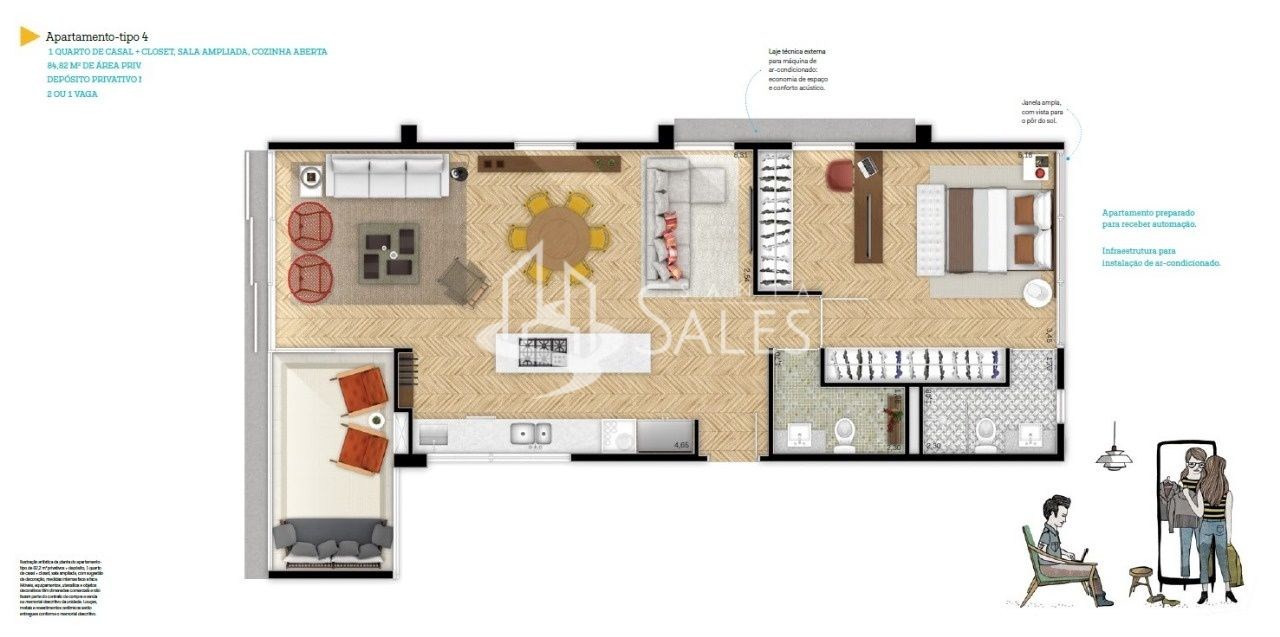 Apartamento, 2 quartos, 85 m² - Foto 5