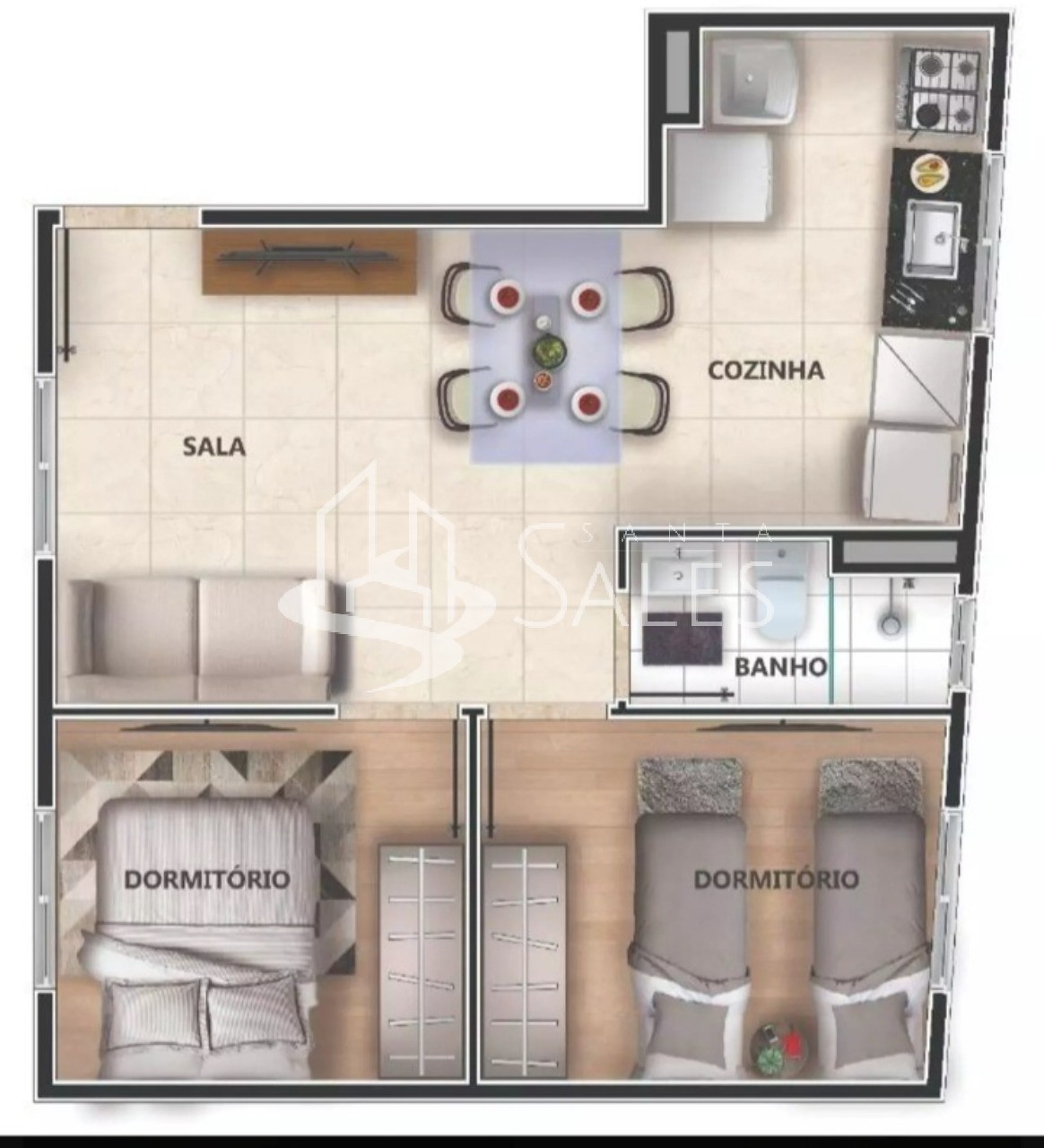 Kitnet-Studio, 34 m² - Foto 13