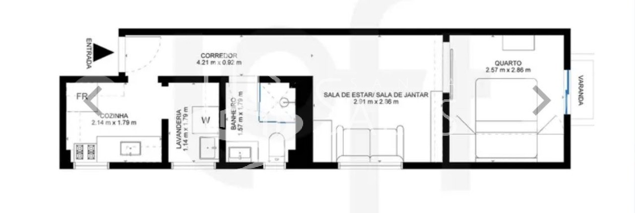 Apartamento, 1 quarto, 33 m² - Foto 11