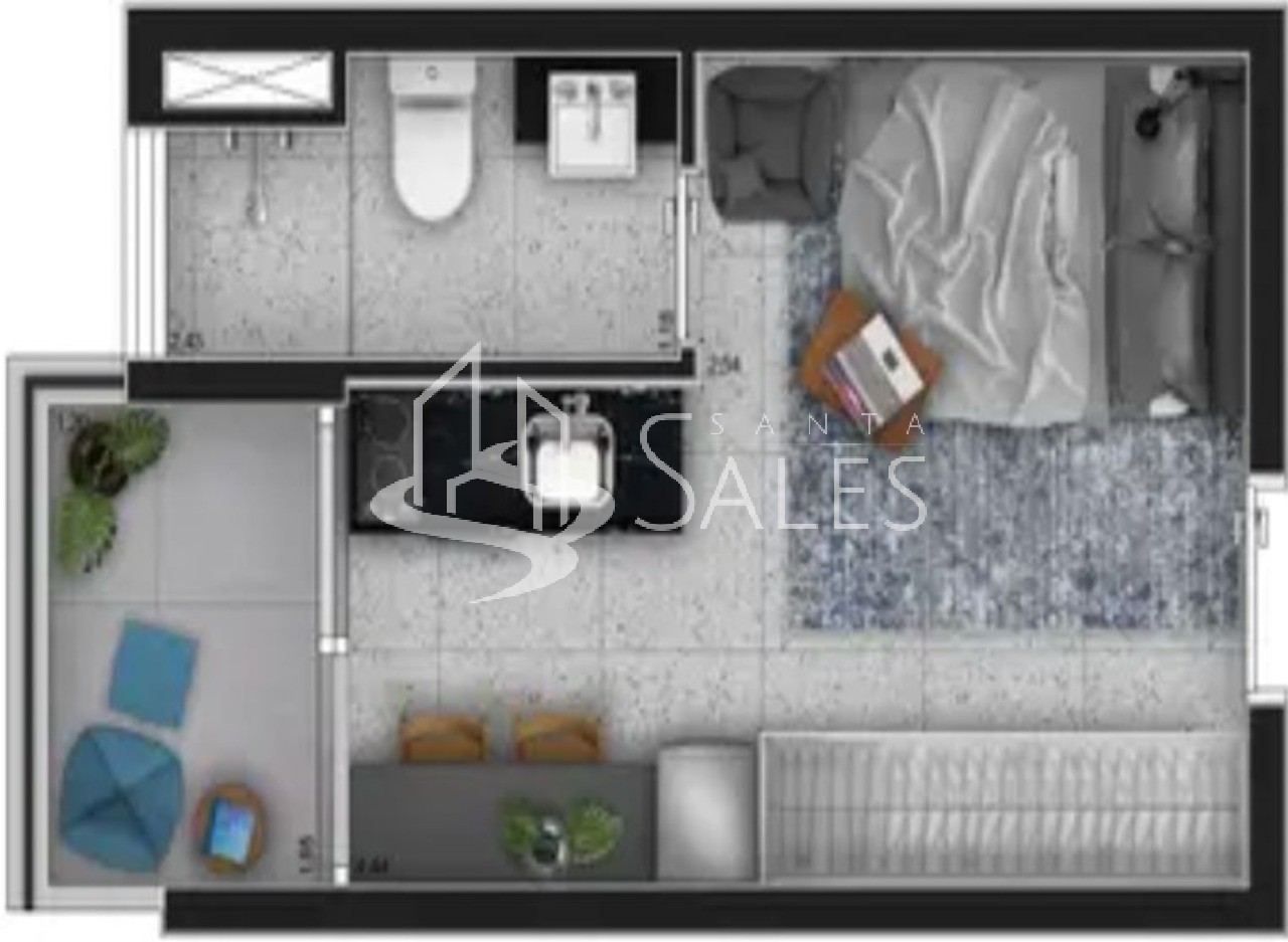 Kitnet-Studio, 22 m² - Foto 23