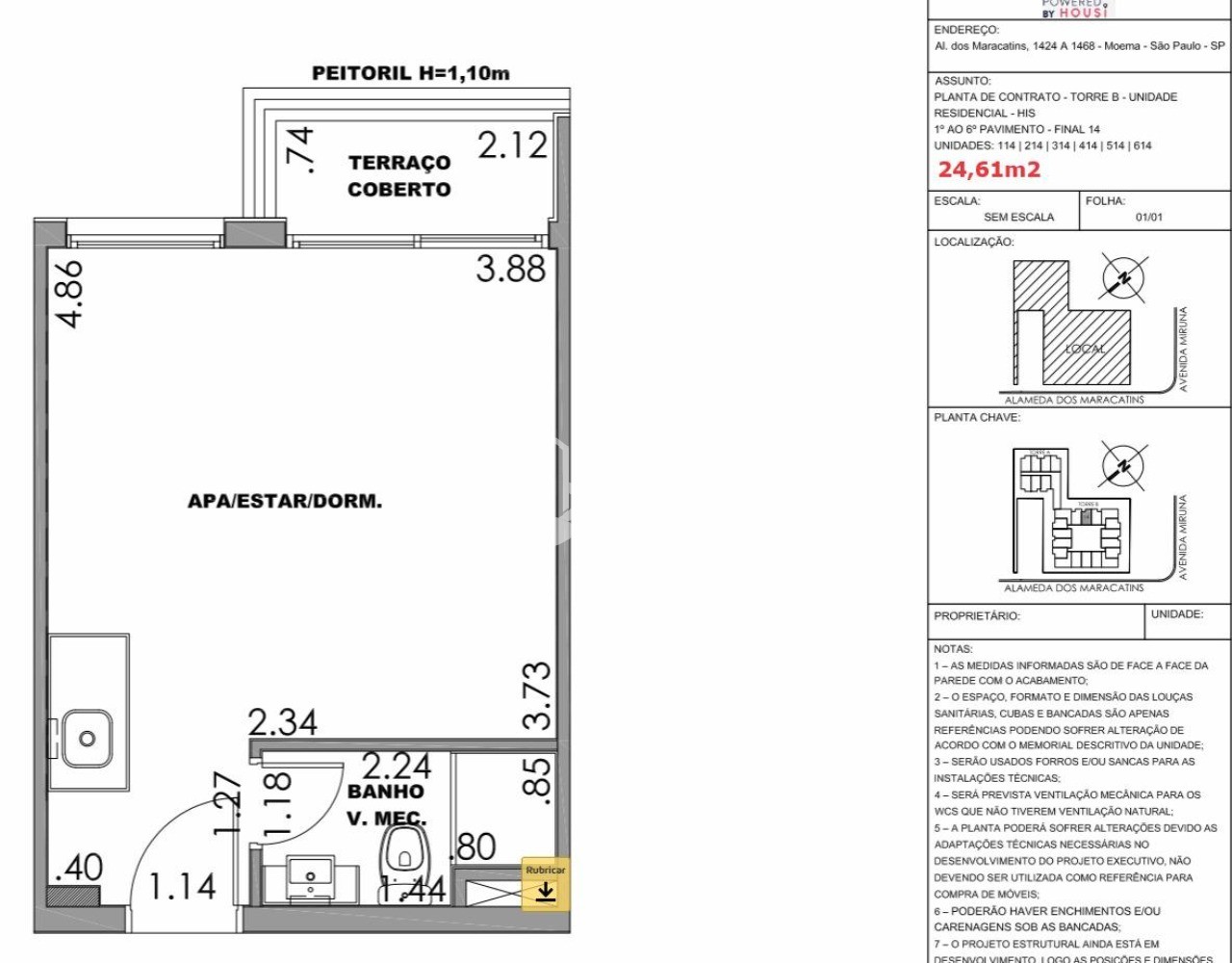Kitnet-Studio, 24 m² - Foto 20