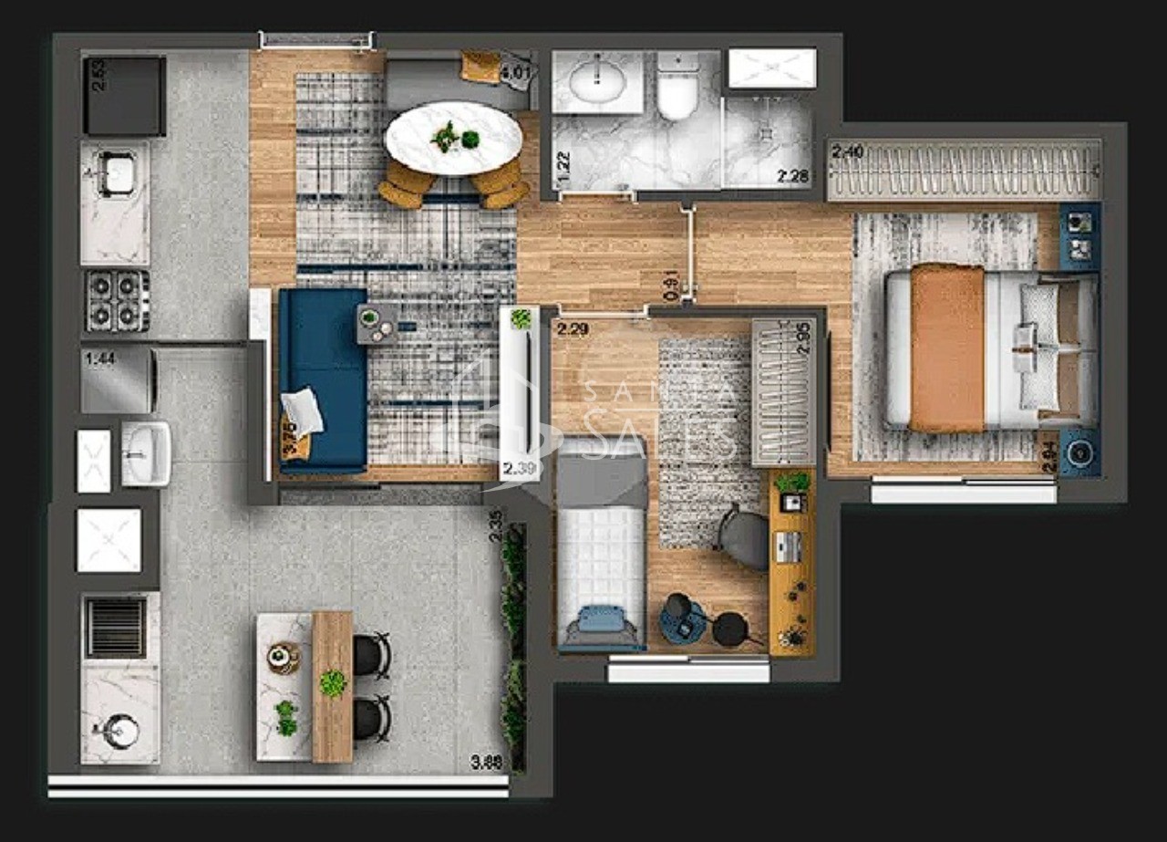 Apartamento, 2 quartos, 50 m² - Foto 18