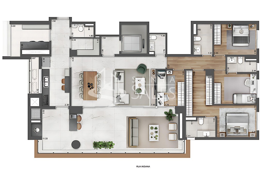 Apartamento, 4 quartos, 205 m² - Foto 12