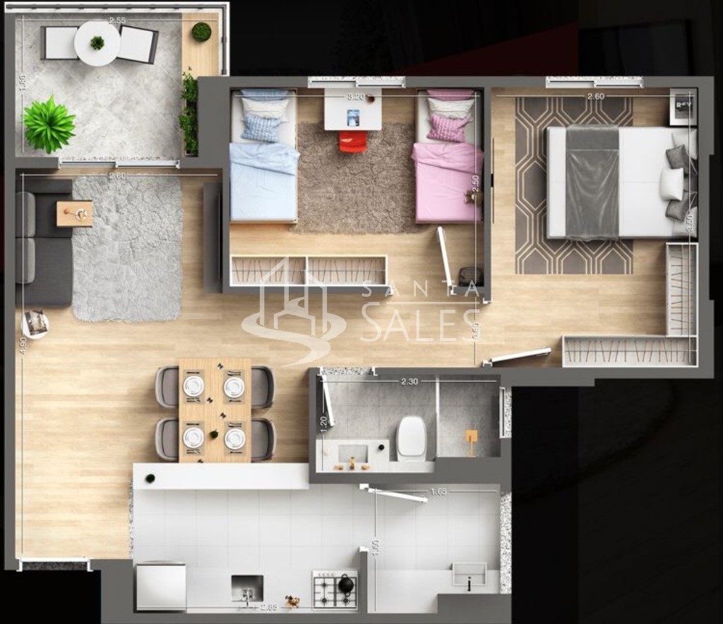 Apartamento, 2 quartos, 53 m² - Foto 14