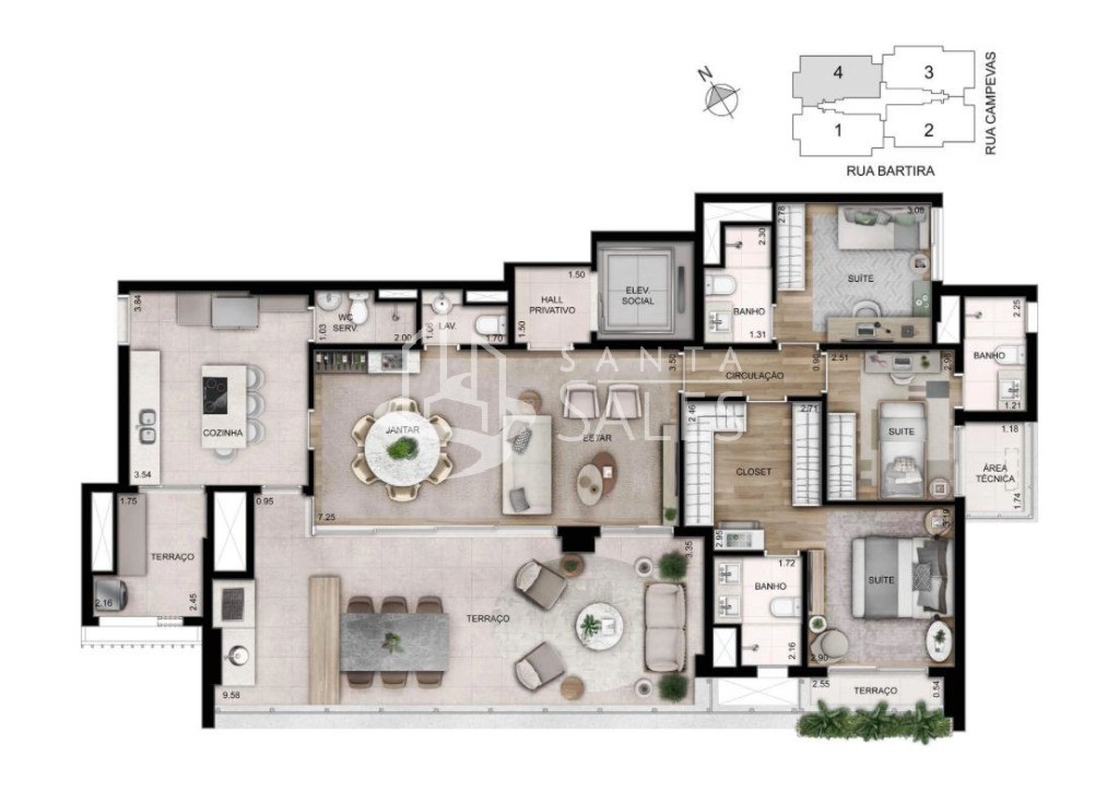 Apartamento, 3 quartos, 156 m² - Foto 19