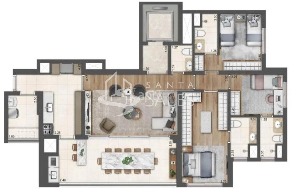 Apartamento, 3 quartos, 123 m² - Foto 16