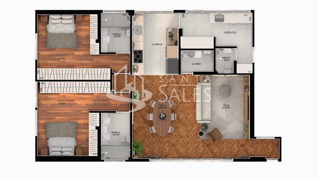 Apartamento, 2 quartos, 113 m² - Foto 3