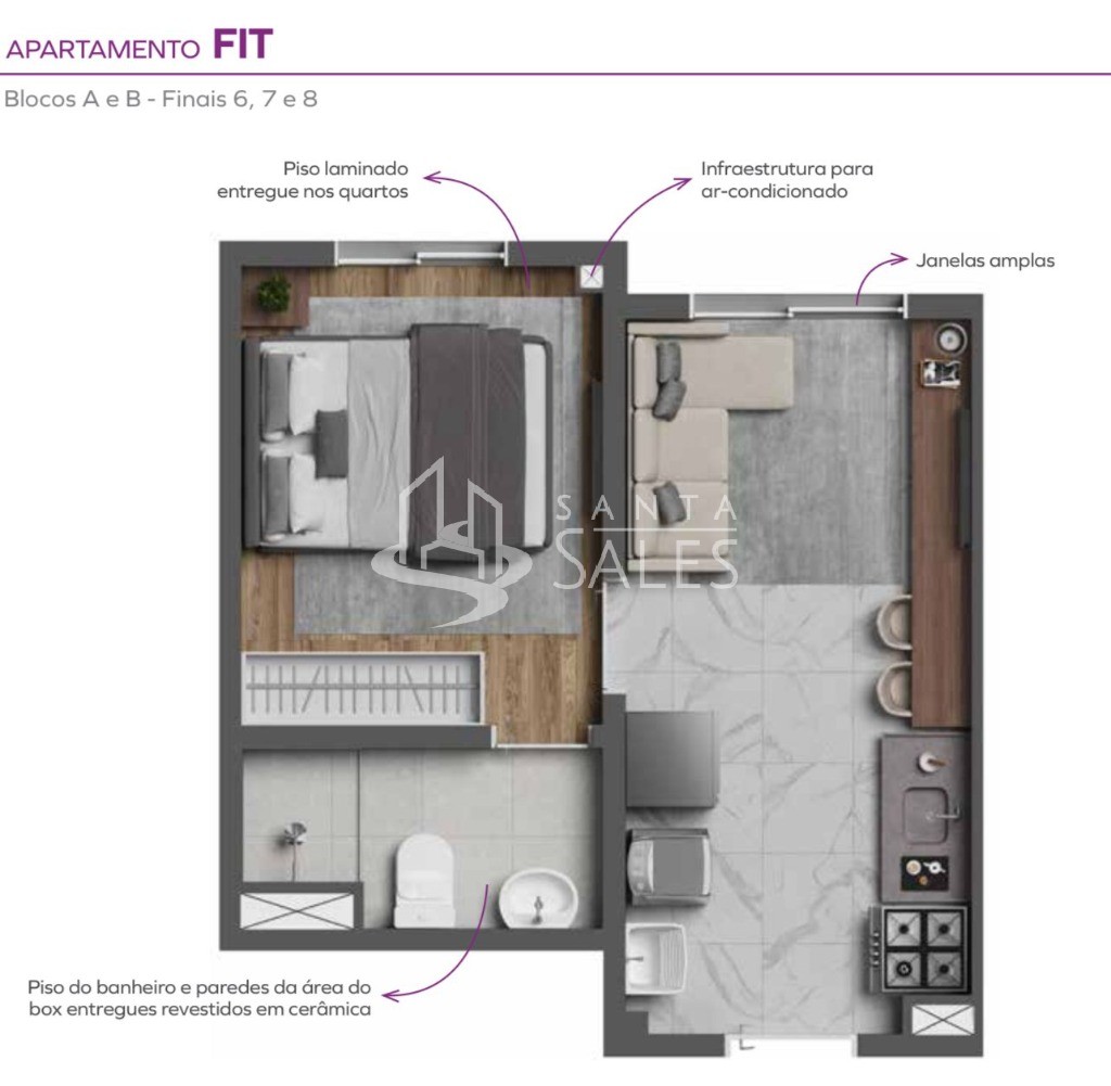 Apartamento, 1 quarto, 24 m² - Foto 11