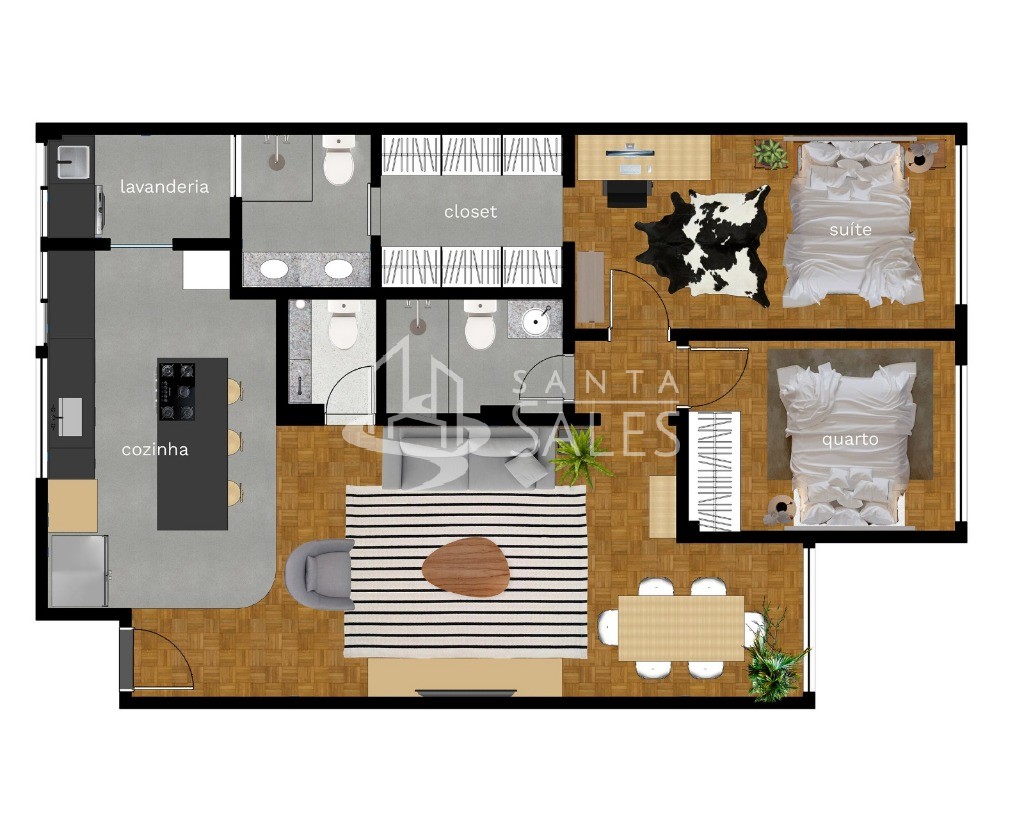 Apartamento, 2 quartos, 85 m² - Foto 35