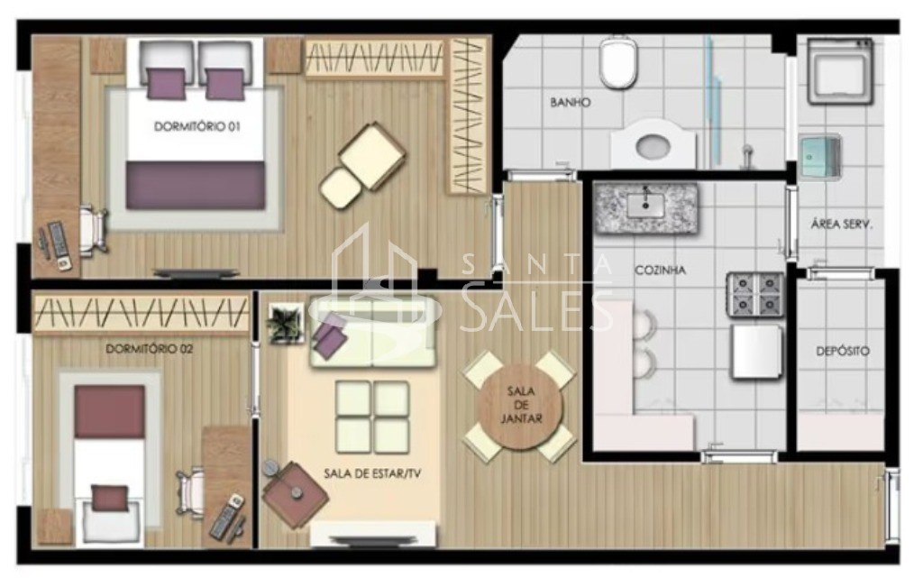 Apartamento, 2 quartos, 62 m² - Foto 13