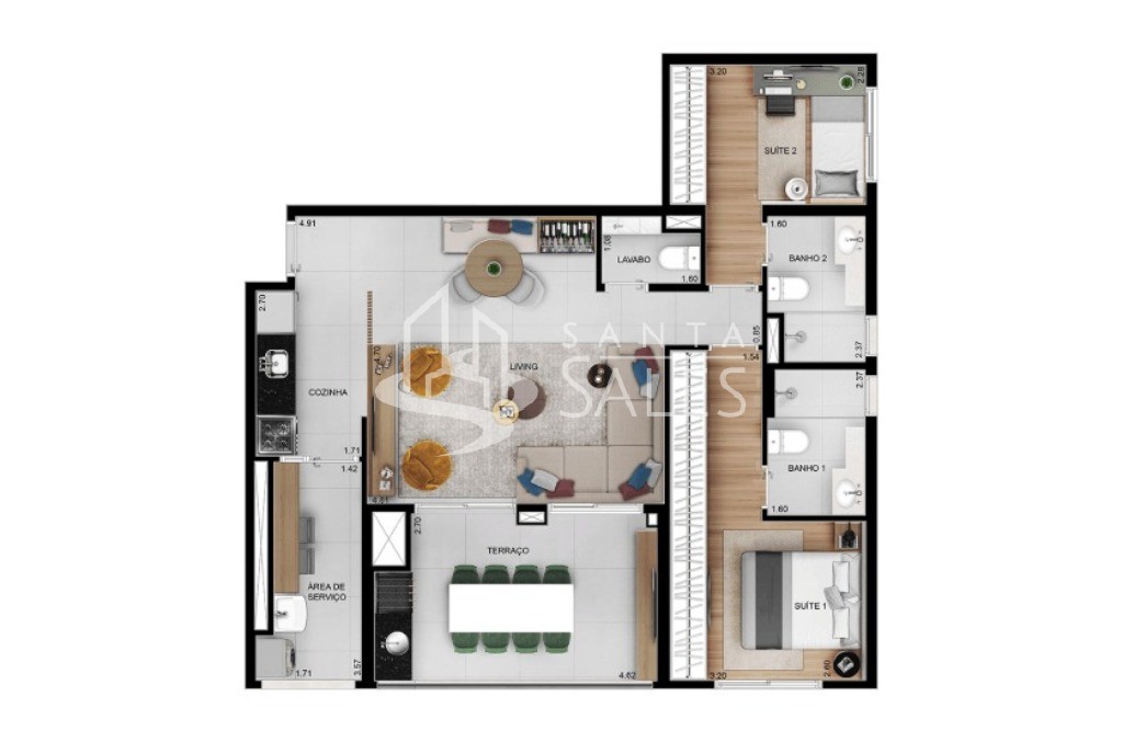 Apartamento, 2 quartos, 87 m² - Foto 19