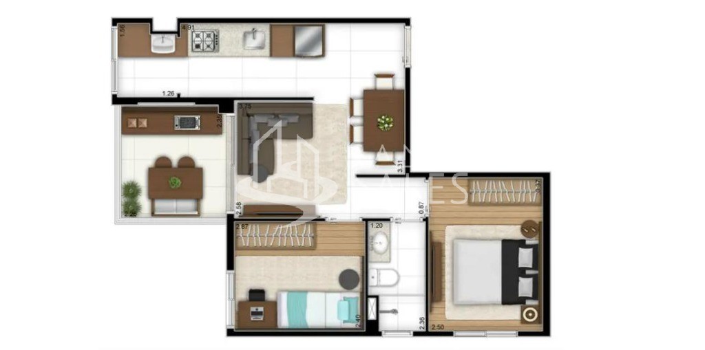 Apartamento, 2 quartos, 51 m² - Foto 40