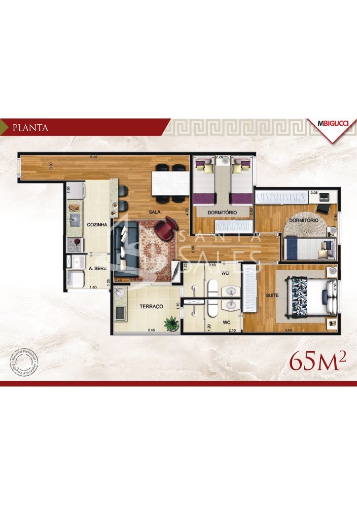 Apartamento, 3 quartos, 71 m² - Foto 10