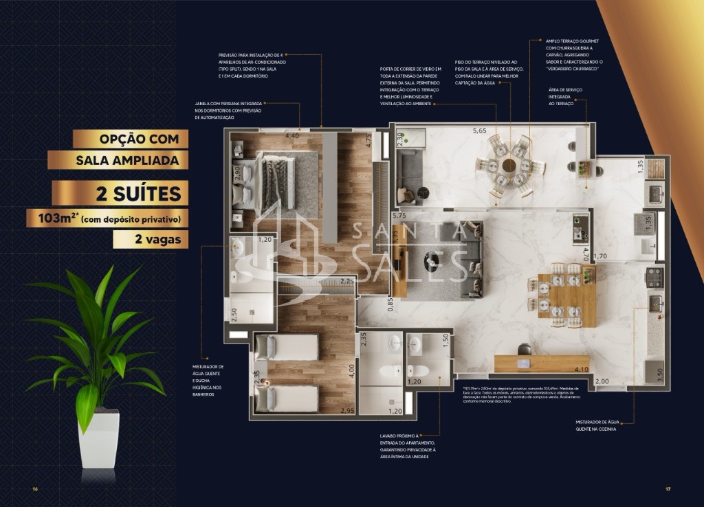 Apartamento, 3 quartos, 103 m² - Foto 4