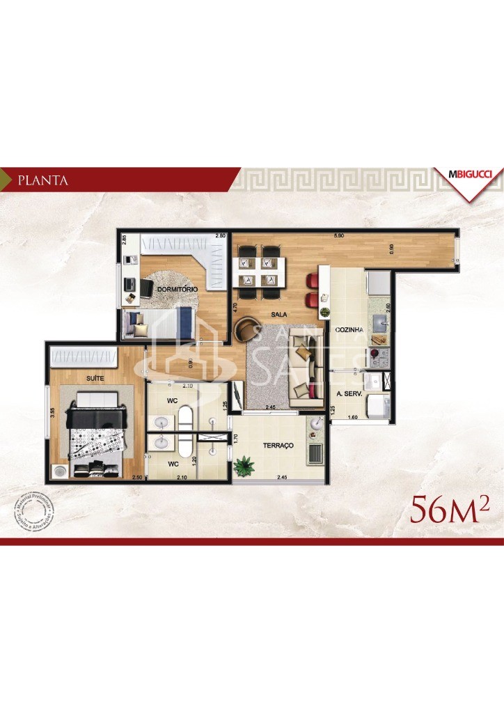 Apartamento, 3 quartos, 71 m² - Foto 9