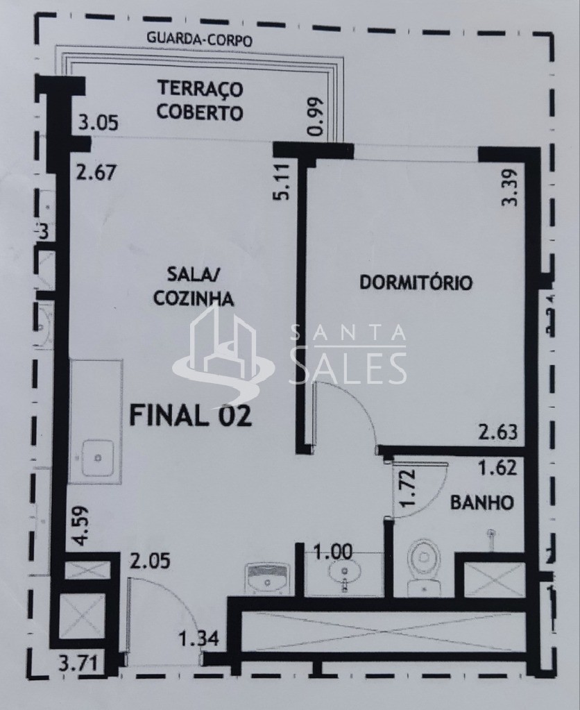 Apartamento, 1 quarto, 31 m² - Foto 20