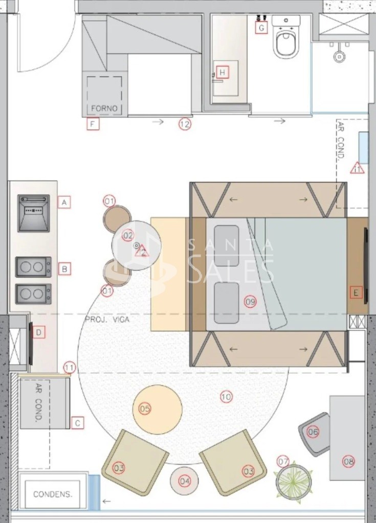 Apartamento, 1 quarto, 44 m² - Foto 22