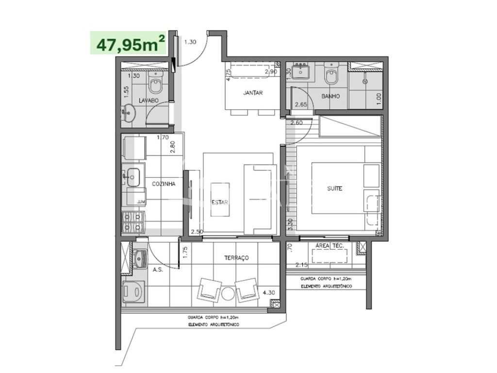 Apartamento, 1 quarto, 49 m² - Foto 26