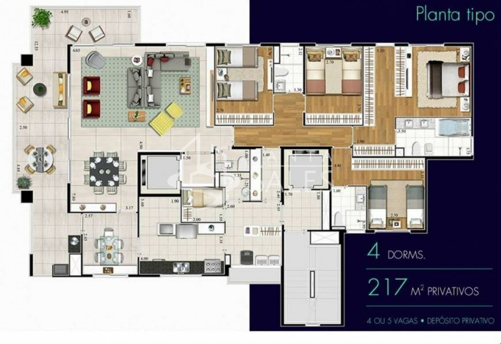 Apartamento, 3 quartos, 217 m² - Foto 34
