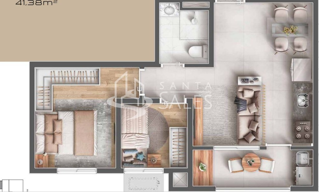 Apartamento, 2 quartos, 41 m² - Foto 19