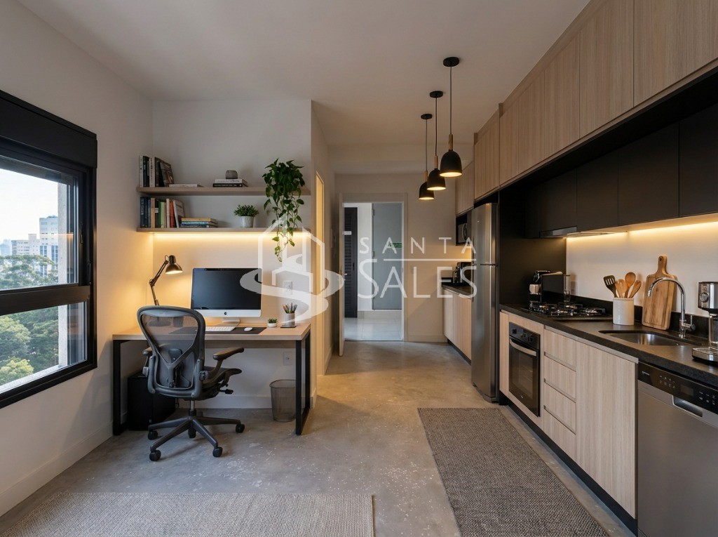 Kitnet-Studio, 25 m² - Foto 1