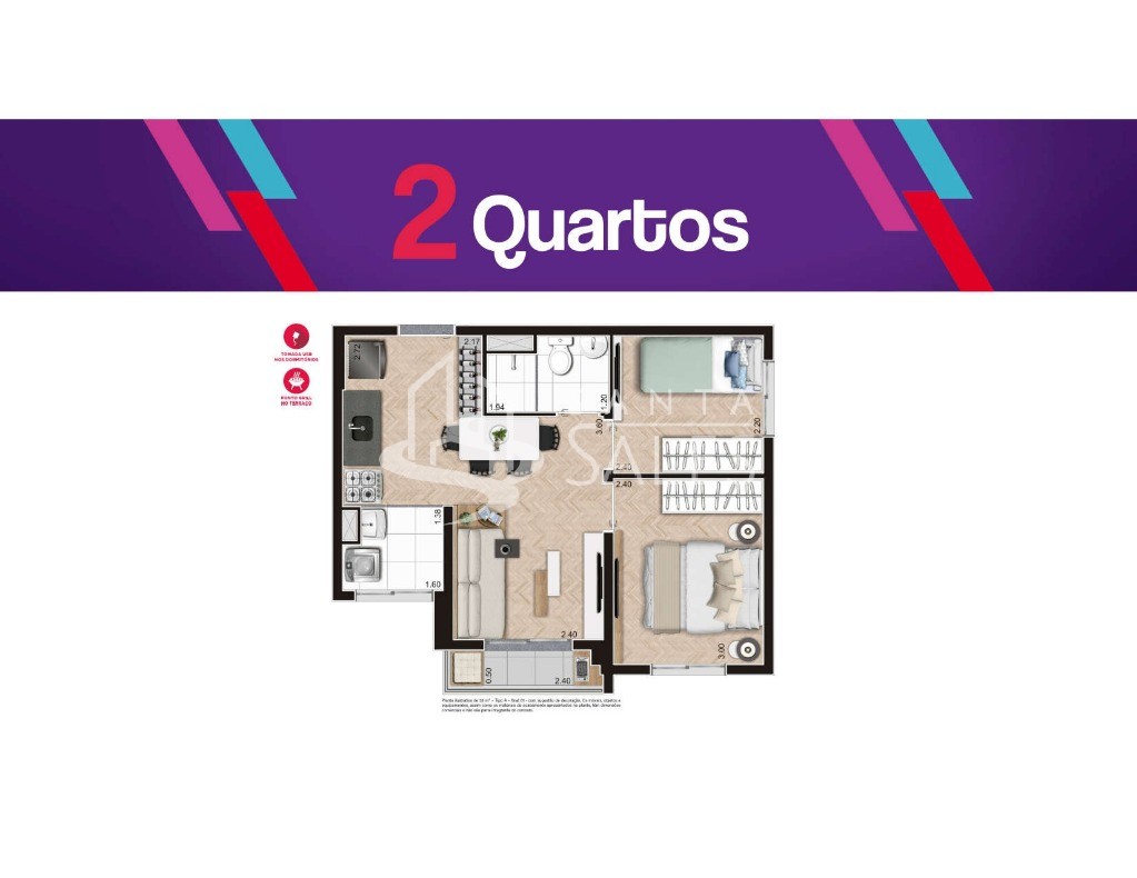 Apartamento, 2 quartos, 37 m² - Foto 23