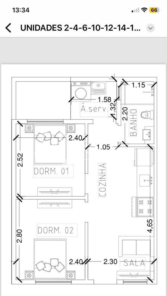 Apartamento, 2 quartos, 32 m² - Foto 10