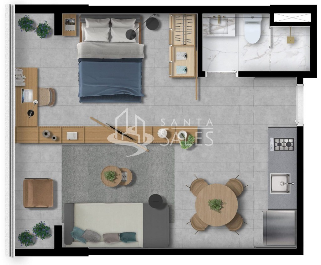 Apartamento, 1 quarto, 32 m² - Foto 18