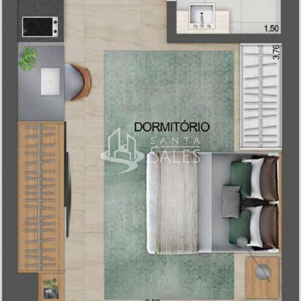 Apartamento, 1 quarto, 33 m² - Foto 19