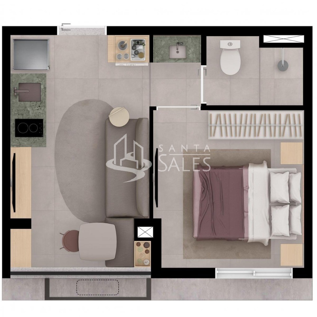 Apartamento, 1 quarto, 24 m² - Foto 14