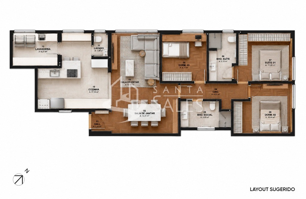 Apartamento, 3 quartos, 110 m² - Foto 24