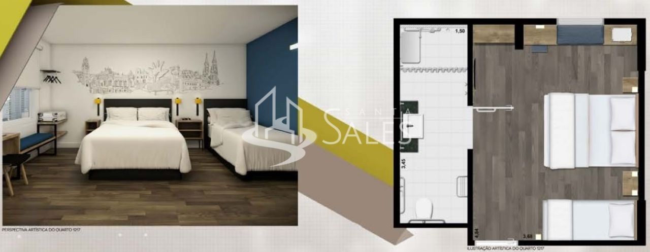 Apartamento, 1 quarto, 24 m² - Foto 1